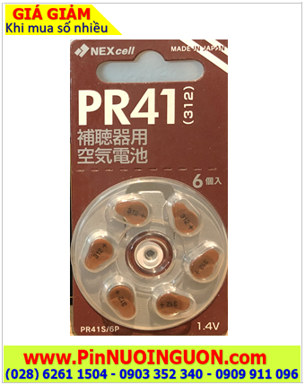 Nexcell PR41, A312 /Pin máy trợ thính Nexcell PR41, A312 _Pin máy điếc Nexcell PR41, A312 _Made in Japan| TẠM HẾT HÀNG